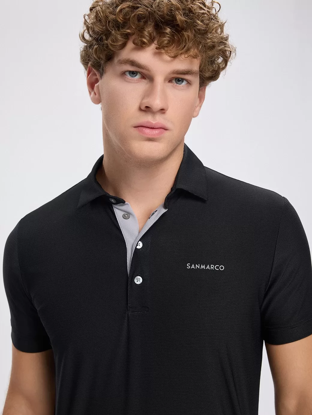 Portofino Black Erkek Kısa Kol Teknik Antrenman Polo