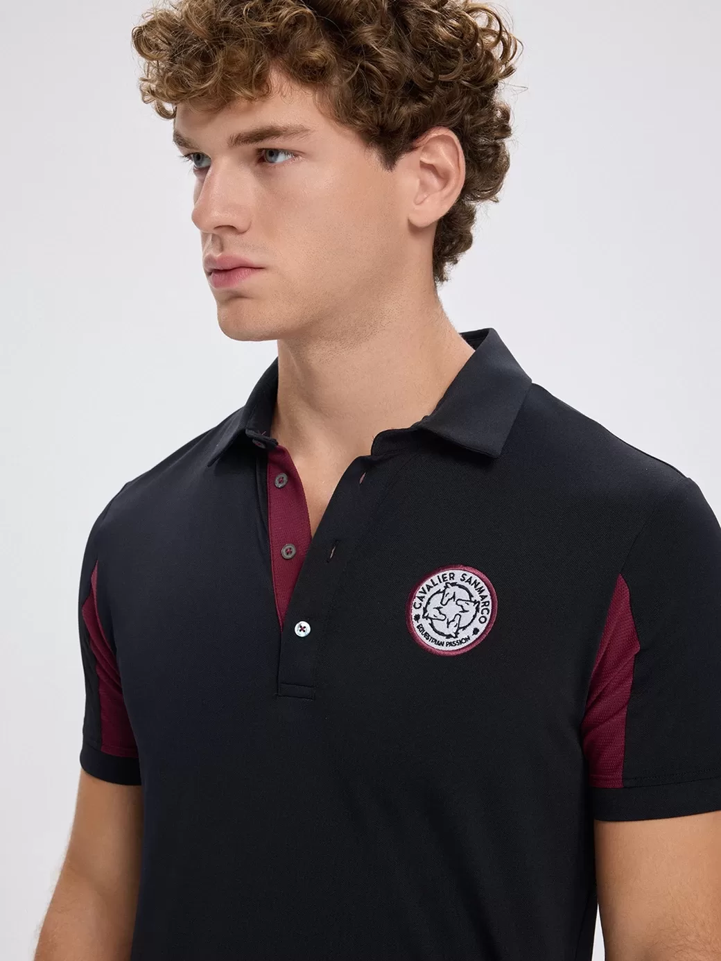San Diego Black Erkek Kısa Kol Teknik Antrenman Polo