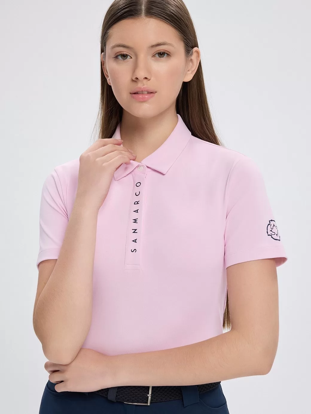Valencia Pink Kadın Tech Antrenman Polo Kısa Kollu