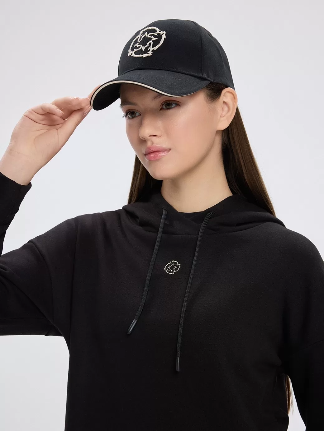 Odesa Black Kadın Hoodie